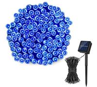 CaYYYZC Solar String Lights Outdoor, 22M 200 LED, 8 Lighting Modes, Waterproof, Warm White (Blue, 20LED)