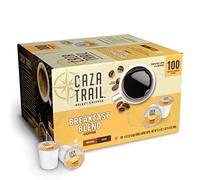 Caza Trail Coffee Pods, Breakfast Mix, Single Serving (Pack of 100) (Packaging May Vary)