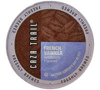 Caza Trail French Vanilla Blend Coffee Pods Single Serving (Pack of 100) (Packaging May Vary)