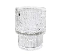 CAZAGA Glass Toothbrush Holders for Bathrooms, 10 oz Clear Stackable Tooth Brushing Dispenser, Tooth Brush Organizer for Vanity Countertop, Toothpaste Storage Stand, Tumbler Cup for Makeup Brushes