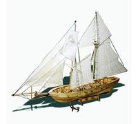 CAZARU Watercraft Model Building Kits Ship Model Boat Kit Assembling Building Kits Ship Model Wooden Sailboat Sailing Model Assembled Wooden Kit DIY for Deco