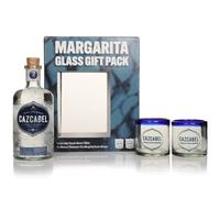 Cazcabel Blanco Tequila Gift Set with 2x Margarita Glasses Blanco Tequila