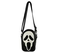 CazDopaM Lovely Ghost Face Purse,PU Ladies Handbag Scream Purse scream ghost face bag, Black
