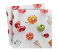 Cazenove 3 Ply Paper Jewish New Year Napkins, 33 x 33cm (Pack of 20)