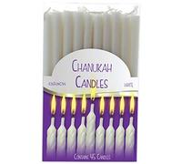 Cazenove 45 Traditional Hanukkah Candles, 13cm, White