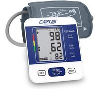 CAZON Blood Pressure Monitor Upper Arm BP Machine for Home Use BP Cuff Kit Pulse Rate Detection Meter with Cuff 22-32cm