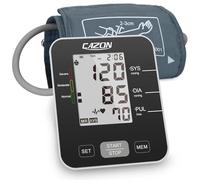 CAZON Blood Pressure Monitors Large Cuff Blood Pressure Machine BP Monitor Upper Arm BP Cuff for Home Use Heart Rate Hypertension Monitor, Cuff 22-40cm LCD Display (Black)