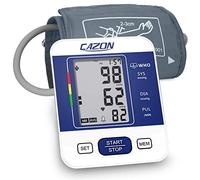 CAZON Blood Pressure Monitors Large Cuff Blood Pressure Machine Medical BP Monitor Upper Arm BP Cuff for Home Use Heart Rate Hypertension Monitor, Cuff 22-40cm LCD Display (Blue)
