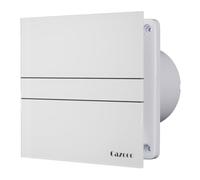 Cazooo 100mm Bathroom Extractor Fan, 115m³/h Beige Glass Silent Bathroom Fan with Backflow Flap, Wall/Window/Ceiling Mounted Extractor Fan for Shower Kitchen Toilet, 10W, 31 dB, White (No Timer)