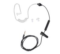 CAZSTYK 1.25m Single Ear Earphone 3.5mm Microphone Control and Radiation Protections Safe on Various Devices Without Radiation for Sports Earphone