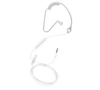 CAZSTYK 1.25m Single Ear Earphone 3.5mm Microphone Control and Radiation Protections Safe on Various Devices Without Radiation Flexible Tube