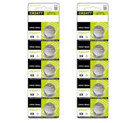 CAZSTYK 10pcs/5pcs CR2477 Button Batteries 1000mAh High Energy Density Replacement DL2477/ER2477/GPCR2477 for Watch for Watches Calculators Toy