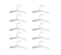 CAZSTYK 10pcs Child Safe Miniature Hangers for Doll Fashion Wood Clothes Hanger for Kids Educational RolePlay Family Activity Doll House Accessories