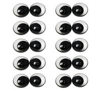 CAZSTYK 10x Natural Looking Doll Eye Flat Eyes with Screw Back for Craft Figure and Model Making Accessories Cosplay Eye Accessories