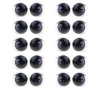 CAZSTYK 10x Natural Looking Doll Eye Flat Eyes with Screw Back for Craft Figure and Model Making Accessories Cosplay Eye Accessories