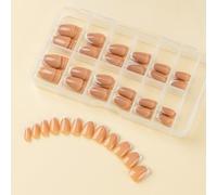 CAZSTYK 120x/Box French Tip False Nails Press On Nails Coffin False Nails Full Cover Stick on Nails Artificial Nails for Woman