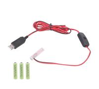 CAZSTYK 1m/2m Long 5V USB Input to 6V Output Cable 3A Battery Elimination for Electronic Gadgets Using 4x1.5V 3A Cells USB Converter Line