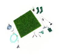 CAZSTYK 2 Tiny Landscape Building Set with Tools Portable Storage Case for & Adults, Realistic Plant Decor Miniature Gardening Set for Dollhouses Accessories Portable Miniature Gardening Tools