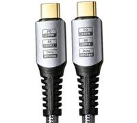 CAZSTYK 240W Type C Charging Cable Wire 40Gbps Data Transfer and 8K60Hz Video for Computers Phones Various Gadgets Cotton Weave Usb C Charging Cable