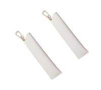 CAZSTYK 2Pieces PU Leather Pen Sleeve with Keychain Clip Multipurpose Portable Pencil Pouches for Students Adult Backpacks Bags Transportable Pen Bag