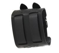 CAZSTYK 3 Trendy Faux Leather Arm Cuff Quick-Release Clasp Unisex Modern Hip Hop Jewelry for Teens Adults Wide Pu Leather Bangle Hip Hop