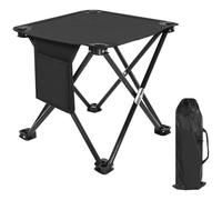 CAZSTYK 3 Wide Folding Camping Stool Feet 150kg Load Bearing Portable Design with Storage Compartments for Hiking Picnics Capacity Oxford Fabric & Side Storage Pouches for Outdoor
