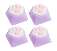 CAZSTYK 3D Catpaws Keycap ABS Silicone for Soft and Comfortable Typing Adds Touch to Keyboards ABS Silicone Keycap