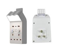 CAZSTYK 3Pin Flat Plug Extension Socket with LED Night Light and USB Charging Port for Bedroom Desk Work Use Touch Control Lamp