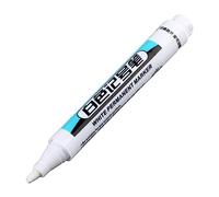 CAZSTYK 4 Pieces Oil-based Markers Pen Long Nose Quick-drying Paint Pens White Permanent for Metal Glass
