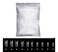 CAZSTYK 500Pcs Hollow False Nails Tips Press On Nails Extension System Resin Nail Gel Tips Manicures for Women Girls Nail Art