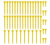 CAZSTYK 50Pcs Unbreakable Long and Short Golfs Tees Golfs Balls Stand Training Practice Tees 4 Prongs Head Marker Nonslip Training Practice Equipment