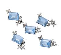 CAZSTYK 5pcs Charming Rectangular Nail Art Decorations for Fashionable Women Make a Statement