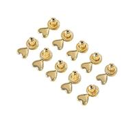 CAZSTYK 5PCs Love Shape Earring Supports Secure Hold Corrosive Proof Metal Ergonomic Structure for Sports Travel and Everyday Use Copper Ear Stoppers Allergy Copper Earring Backs