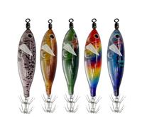 CAZSTYK 5Pcs / set Freshwater Saltwater Fishing Jigs Hard Octopuses Squid Lures Squid Lures Baits Shrimp Imitation Baits