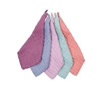 CAZSTYK 5pcs Soft & Absorbent Infant Towel Cotton Baby Bibs Newborn Washcloth Convenient for Feeding & Bathing