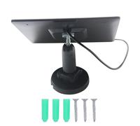 CAZSTYK 5W ETFE Chargers for Security Cameras with Highly Efficiency Monocrystalline Silicon and Adjustable Weatherproof Mounting Bracket Weatherproof Outdoor with Adjustable Mount