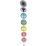 CAZSTYK 7 Chakras Meditations Wall Decors Pendant Flower Geometry Wall Hanging Sign Inspirational Plaques For Bedroom Decoration Bedroom Meditations Decors