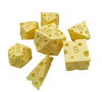 CAZSTYK 7Pcs / Set Polyhedral Dices Multi-Faced Various Shape Digital Game Dices for Club Party Family Board Game Props Role Playing