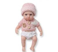 CAZSTYK 8Inch Baby Dolls with Eyes Opened Design and Flexible Limb for Easy Cleaning Infant Sensory Play Kids Parenting Game Toy Baby Dolls