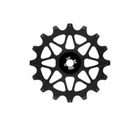 CAZSTYK Aluminum Alloy Positive Negatives Toothed Guide Bearing Pulley Bicycles Rear Derailleur Pulley with Bushings Cycling Part Light Weight Guide Wheel