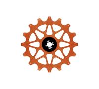 CAZSTYK Aluminum Alloy Positive Negatives Toothed Guide Bearing Pulley Bicycles Rear Derailleur Pulley with Bushings Cycling Part Light Weight Guide Wheel