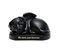 CAZSTYK Artistic Resins Pet Memorial Urn Heartwarming Pet Ashes Container Animal Figurine Room Decoration Bereavement Gift Artistic Resins Memorial Urn