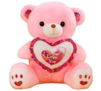 CAZSTYK Bear Plush Animal with Glow Light Reinforced Plush for Lasting Friendship and Love Tokens Portable Bear
