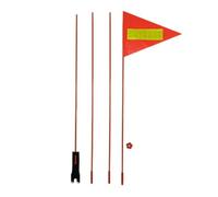 CAZSTYK Bike Flags with Rod Reflective Strips Height Adjustable Waterproof Cycling Outdoor Banners