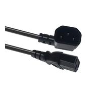 CAZSTYK C14 to C13 Power Extension Cable 90 Degree Bend for Tight Spaces PCs UPSs Server 2500W