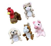 CAZSTYK Cartoon Animal Plush Finger Puppet Educational Toy for Kindergarten Activity and Early Learning Fun Storytelling Kids Storytelling