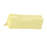 CAZSTYK Cartoon Pencil Box Suitable for Students Multifunctional Washable Pen Holders School Accessories PU Leather Texture Spill Safe Writing Utensil Bag