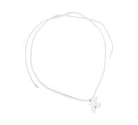 CAZSTYK Ceramic Adjustable Necklace for Sensitive Skin Comfort Peace Symbol Ceramic Pendant Necklace