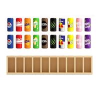 CAZSTYK Children Wooden Beverage Bottle Color Sorting and Learning Toy for Toddler Promotes Social Interaction and Creativity Educational Wooden Drink Bottle Color Sorting Toy