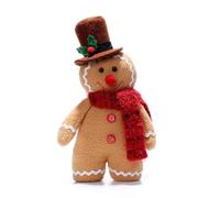 CAZSTYK Christmas Decorative Fabric Doll GingerbreadMan Tabletop Ornament Toy Window Display Room Tabletop Decor Plush New Year Gift Decorations Decor